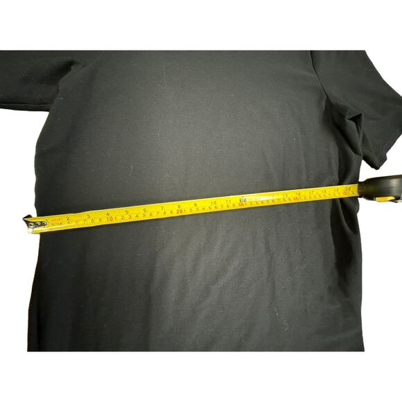 "Eileen Fisher" Black Stretch Dress, Double Zippers Down Both Sides, Tunic, L, - Picture 6 of 11